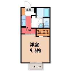 雀宮駅 徒歩15分 1階の物件間取画像